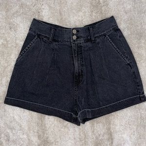 Black Denim Short Size 28